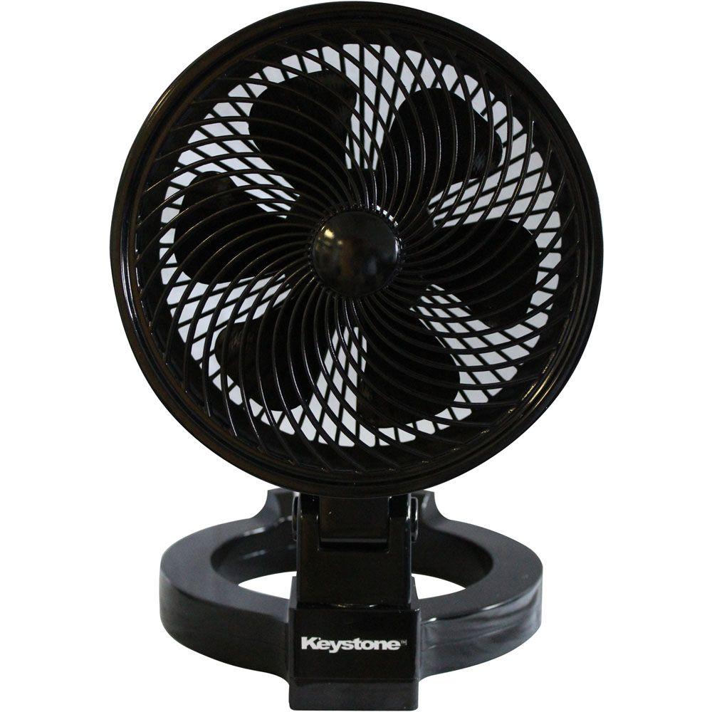 7 in. Convertible Fan in Black