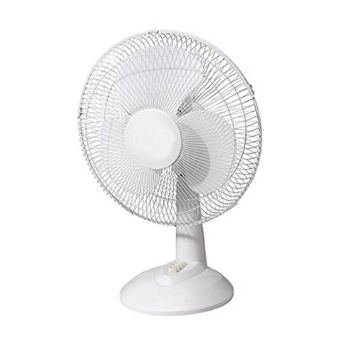 16 in. Energy Efficient Oscillating Quiet Speed Desk Fan Adjustable Air Circulator Desk Fan