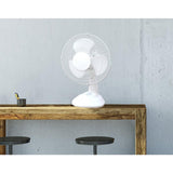 16 in. Energy Efficient Oscillating Quiet Speed Desk Fan Adjustable Air Circulator Desk Fan